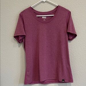 REI Sahara short sleeve shirt, purple, large, hiking, travel, outdoors
